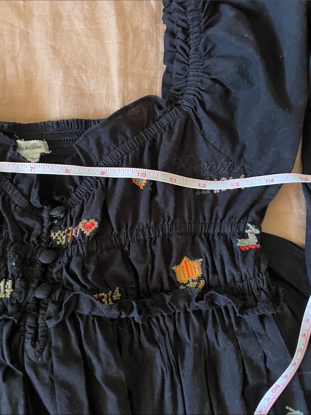Whimsical Cottage Tiered Maxi Dress S - Picture 3 of 7
